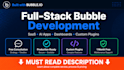 develop full stack bubble app saas ai  tools dashboards and custom plugins