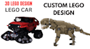 do custom lego moc, bricklink studio model lego portrait lego pet xml part list