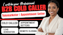 b2b cold calling, b2c cold calling, sdr, outbound calls and appointment setting