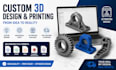 design 3d printable stl files and custom parts