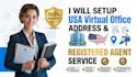 setup usa virtual office address registered agent service