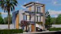 create realistic 3d house exterior rendering