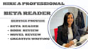 review your fiction manuscript with actionable feedback