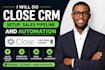 do close CRM setup, sales pipeline and automation