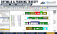 do drywall and framing quantity takeoff and cost estimation