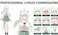 design live2d vtuber model, 2d live2d vtuber rigging  live2d model anime