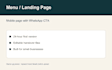 create a clean digital restaurant menu website