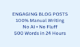 write well researched informational blogs and articles