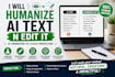 rewrite and edit ai text