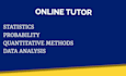 tutor statistics probability quantitative methods and data analysis