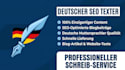 write SEO optimized german blog posts and articles