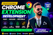develop custom chrome extension, browser extension with manifest v3 and ai