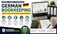 do german bookkeeping, eÜr tax help, vat return, and invoice support