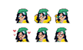 do set emoticon pixel art