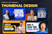 design amazing youtube thumbnail design