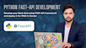 build a scalable backend API using django, drf and fastapi