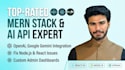 do ai API integration and custom dashboard in react js