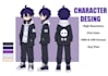 draw anime character reference sheet