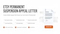 write etsy permanent suspension appeal letter professionally