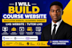 build course website,education website,elearning website,lms website, tutor lms
