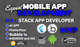 do mvp no code app, bubble app, flutter app development, wordpress to mobile app