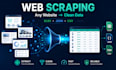 do web scraping, data extraction and mining from any website using python