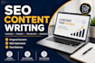 write SEO blog posts, articles, and business content