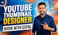 disign a attractive youtube thumbnail in 1 hours
