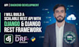 develop a python django rest API for your web or mobile app