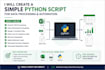 create a small python script for data manipulation