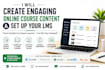 create engaging online course content and set up your lms