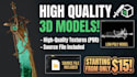 create low poly models with high quality texture