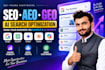do advanced ai seo, geo, aeo optimization and website content strategy