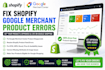 help configure and fix shopify google merchant suspension