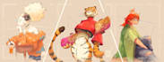 draw furry halfbody illustrations