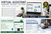 do bookkeeping, data entry, excel and virtual assistant work