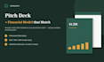 create a professional investor pitch deck with financial model