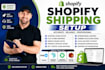 create shopify shipping rules, rates, and zones