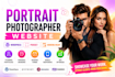 design wordpress portrait photographer website brand photographer website