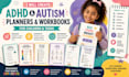 design interactive adhd planners and autism workbooks