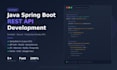 develop java spring boot rest apis for your application