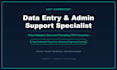 do data entry, admin support and virtual assistant tasks remotely