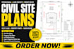 draw civil site plans property plot plans and subdivision