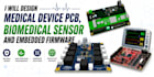 design medical device pcb, biomedical sensor and embedded firmware