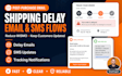 setup shipping delay email SMS flows for ecommerce stores