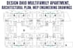 design ohio multifamily apartment, architectural plan, mep engineering drawings
