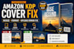 fix, resize and format rejected amazon KDP book cover and KDP upload errors