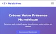 je developpe un site web vitrine professionnel responsive