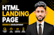 create responsive html landing page or html website or clone any website in HTML