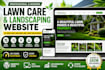 design a lawn care website, landscaping website, lawn service website